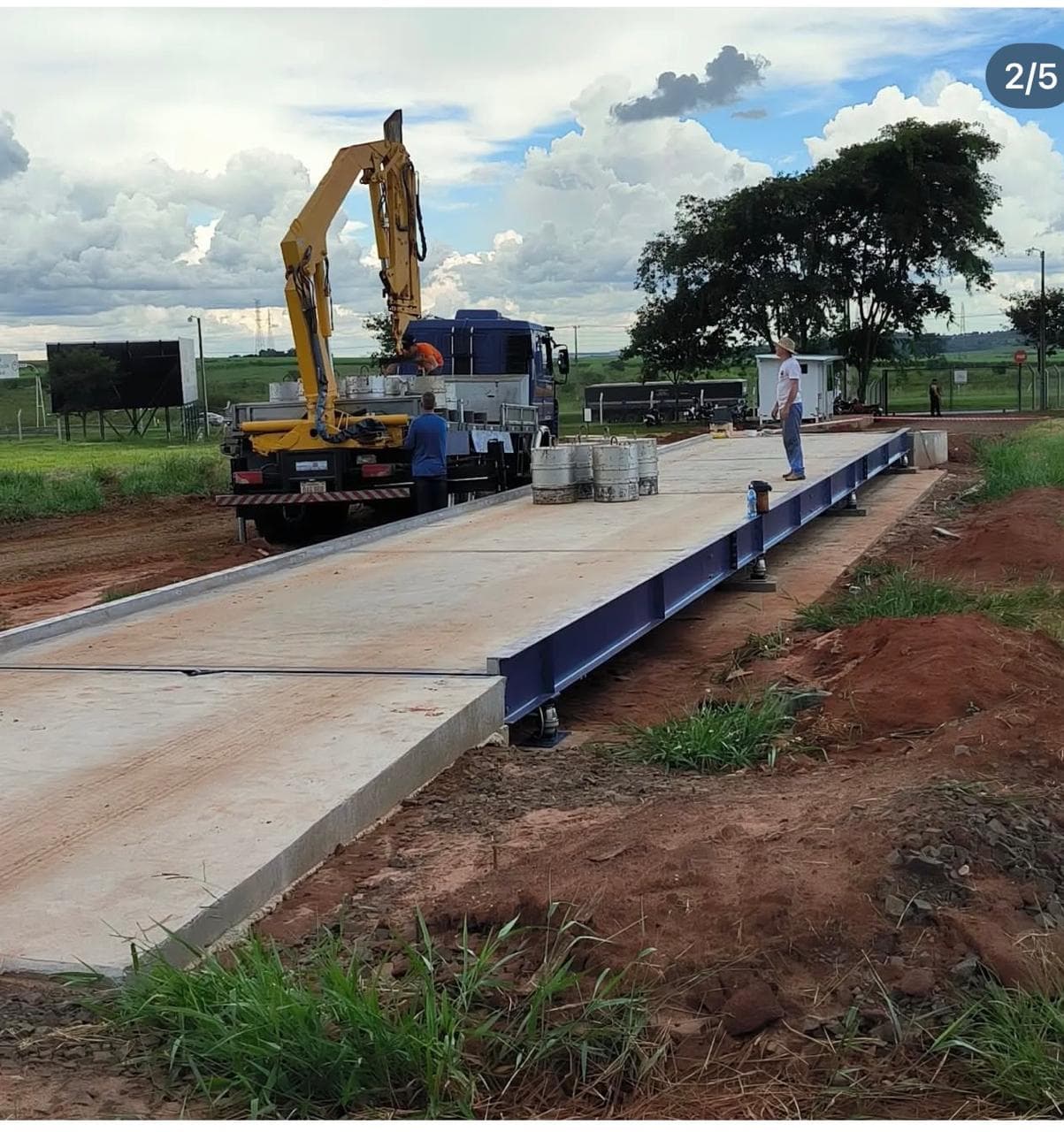 Báscula para camiones de concreto fabricada por Básculas Tocheto
